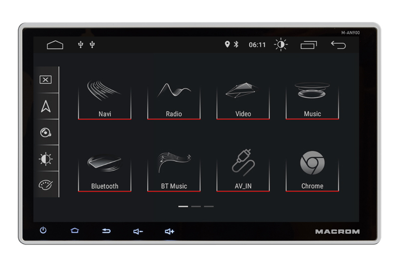 MACROM M-AN900 autordio s 9'' displayom