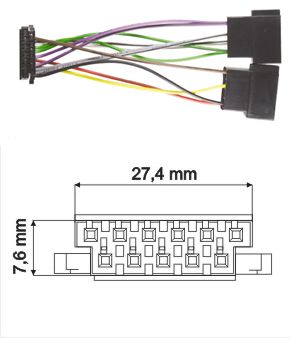Originlne kble JVC-11pin.