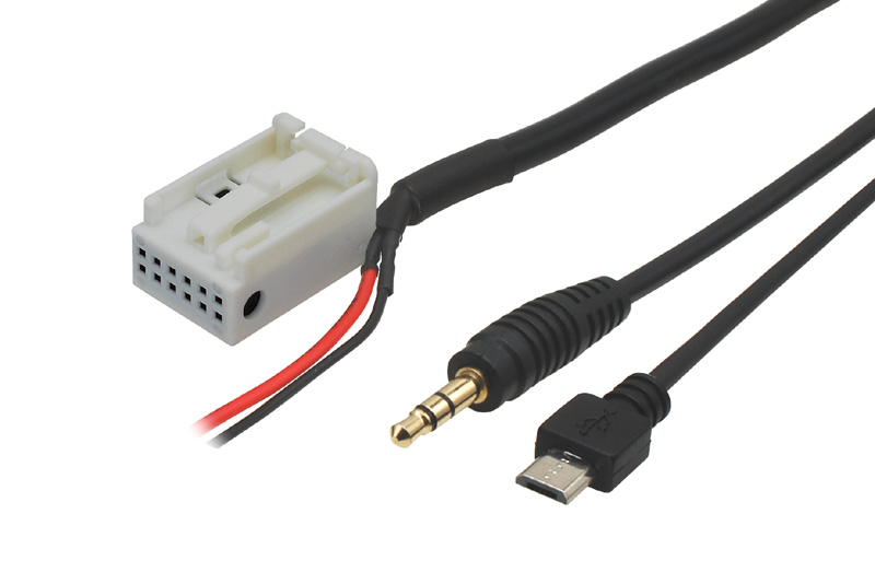 AUX a micro USB adaptr VW / Seat / koda