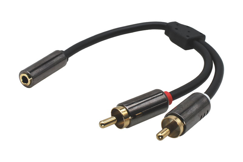 HQ signlov kabel - redukcia Cinch/Jack 
