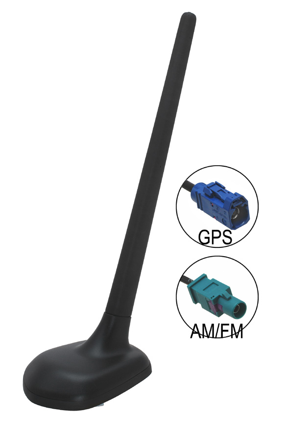 AM/FM+GPS stren antna so zosilovaom SEAT / KODA / VW - Fakra konektor