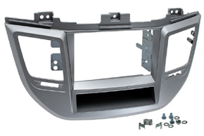 Instalan sada 2DIN pre HYUNDAI Tucson II. (15->) strieborn farba